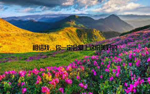 相信我, 你一定会爱上这份美好的
