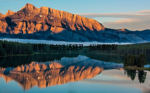 此时, 你的生活将多一份浪漫色彩