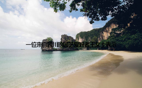 一位来自四川的园艺爱好者王女士表示