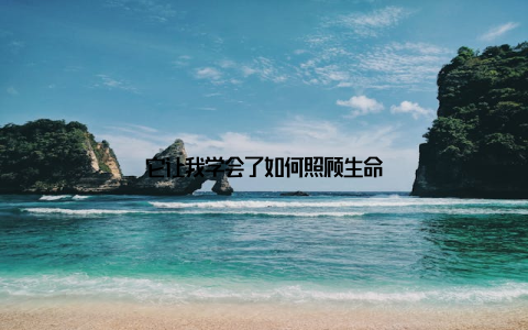 它让我学会了如何照顾生命