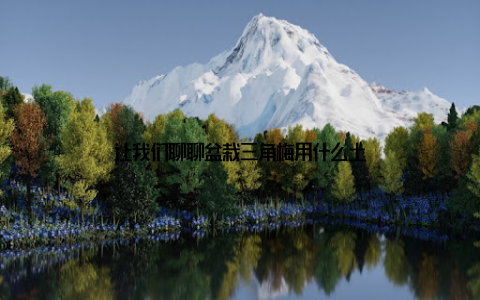 让我们聊聊盆栽三角梅用什么土