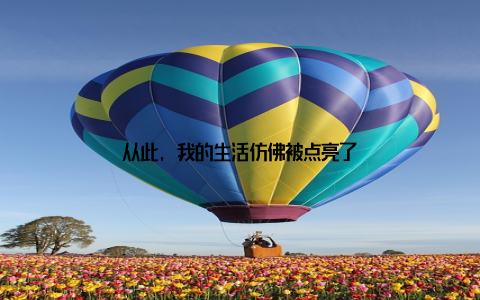 从此, 我的生活仿佛被点亮了