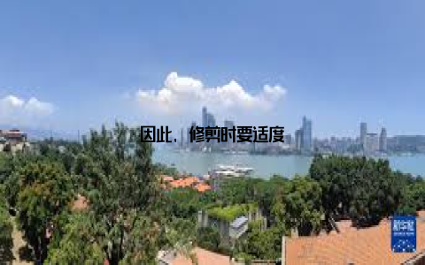 因此, 修剪时要适度