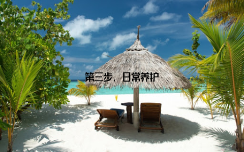 第三步, 日常养护